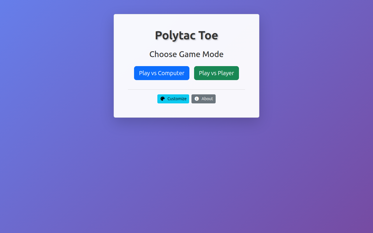 PolyTacToe screenshot